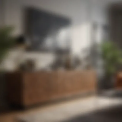 Elegant storage solution in living room
