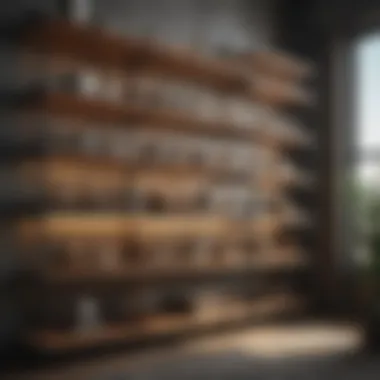 Versatile shelving unit maximizing space usage