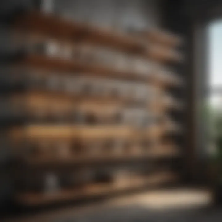 Versatile shelving unit maximizing space usage