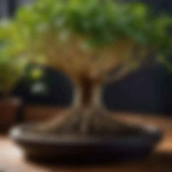 Healthy Root System in 16-Inch Pot Root system of a plant flourishing in a 16-inch pot
