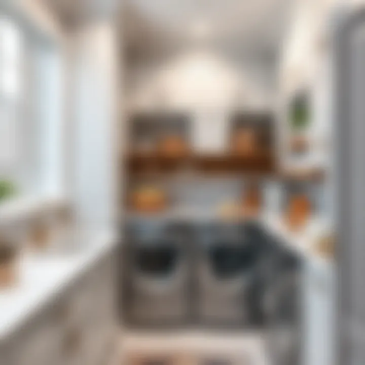 Innovative Storage Solutions Efficient storage solutions integrated into laundry room design