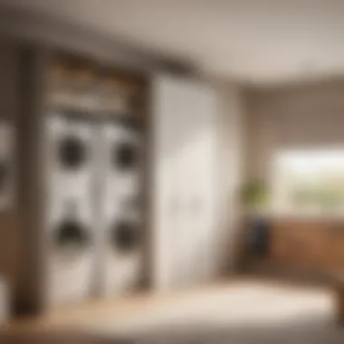 Revolutionized Laundry Space Transformed laundry area with bi-fold doors