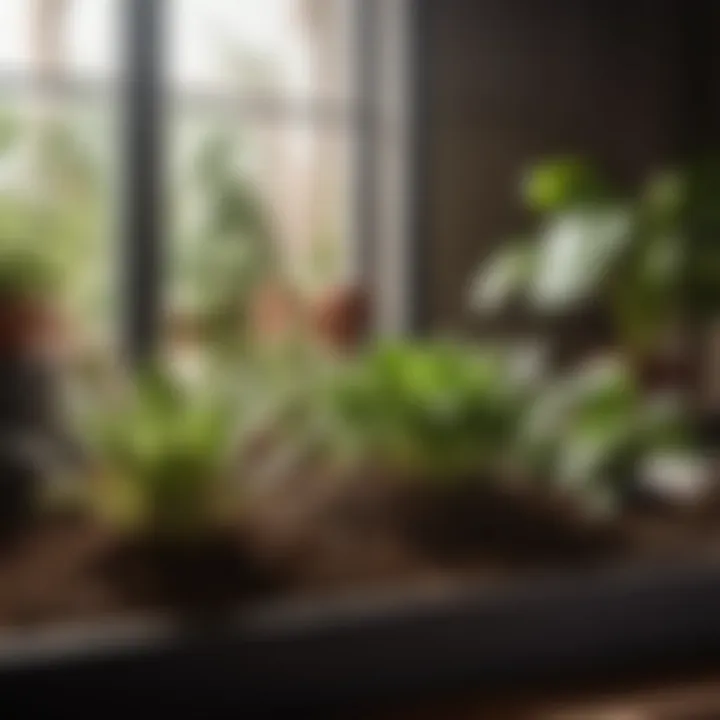 Nutrient-rich soil for indoor plants