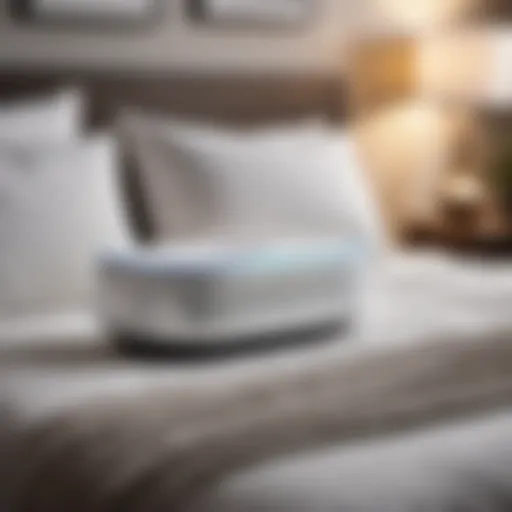Modern Serenity: White Noise Machine Soothing White Noise Machine in Modern Bedroom