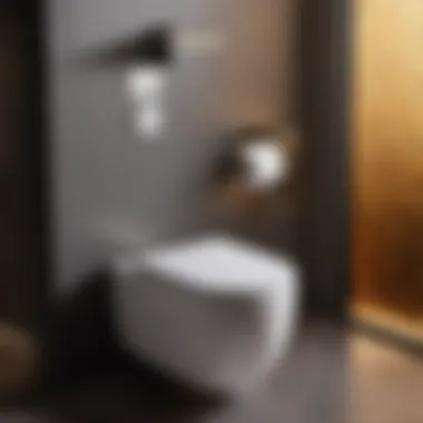 Modern Wall-Mounted Toilet in Small Bathroom