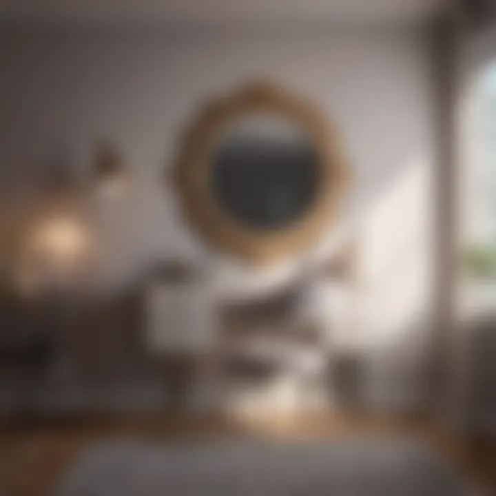 Stylish Makeup Chair in Minimalist Bedroom Stylish makeup chair complementing minimalist bedroom decor