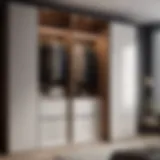 Sleek and Minimalistic Wardrobe Design Minimalistic Wardrobe in Small Bedroom