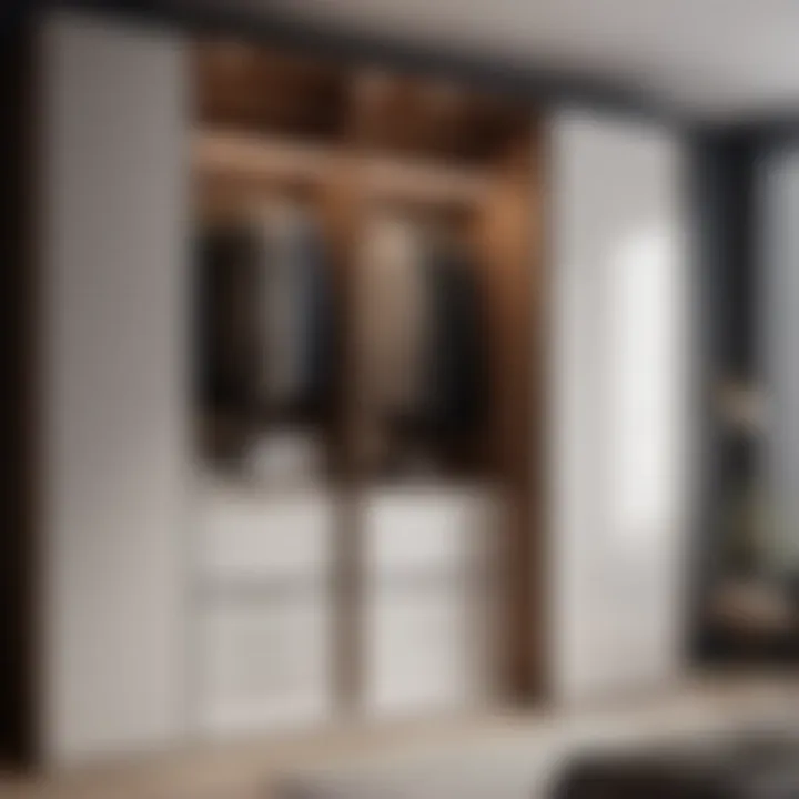Sleek and Minimalistic Wardrobe Design Minimalistic Wardrobe in Small Bedroom