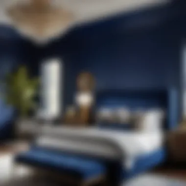 Opulent Indigo Bedroom Shade