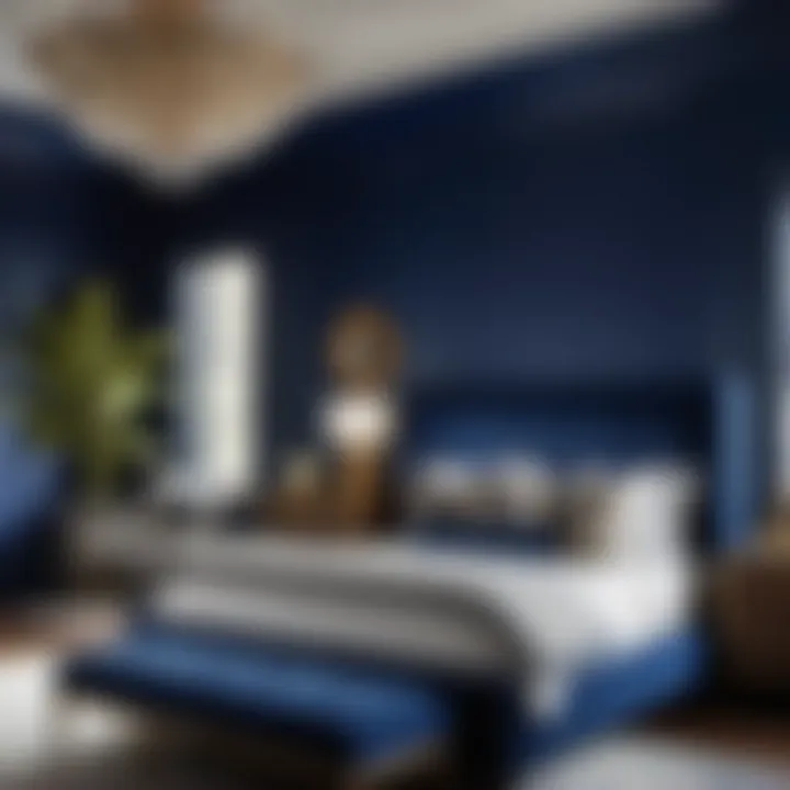 Opulent Indigo Bedroom Shade