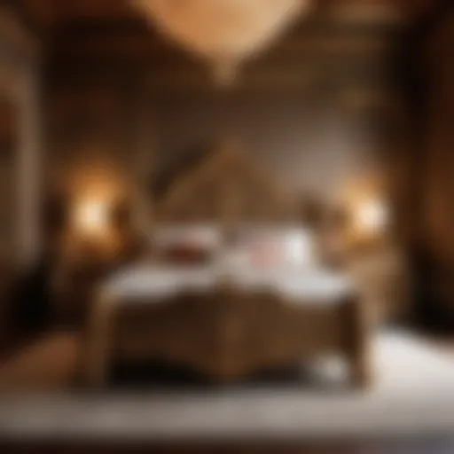 Opulent Monarch Bed with Intricate Carvings