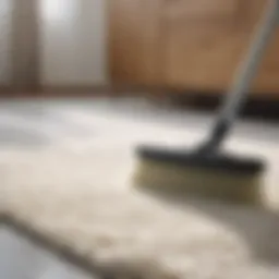 Organic cleaning solution for bathroom rugs