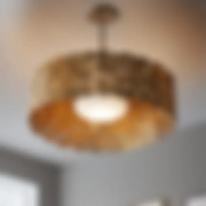 Organic Inspired Flush Mount Pendant