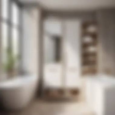 Efficient Space Utilization Organized Bathroom Storage Cabinet