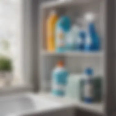 Organized Bathroom Cleaning Supplies