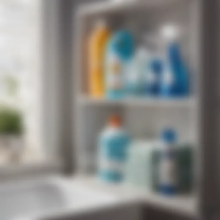 Organized Bathroom Cleaning Supplies