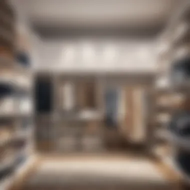 Organized clothes storage concept
