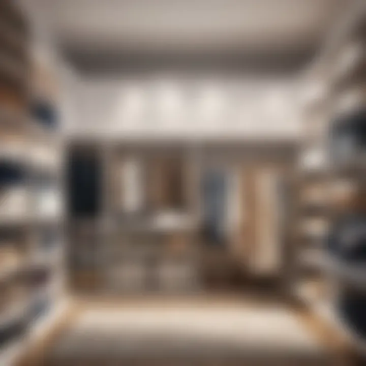 Organized clothes storage concept