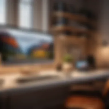 Optimize Efficiency with Tech-Driven Workspace Organized Desk Setup with Tech Gadgets