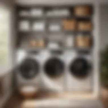 Efficient Storage of Laundry Supplies Organized Laundry Supplies on Shelf