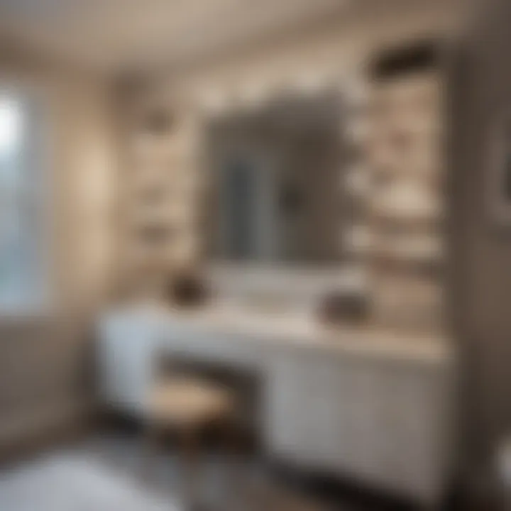 Organized Makeup Storage Area Organized Makeup Storage Area