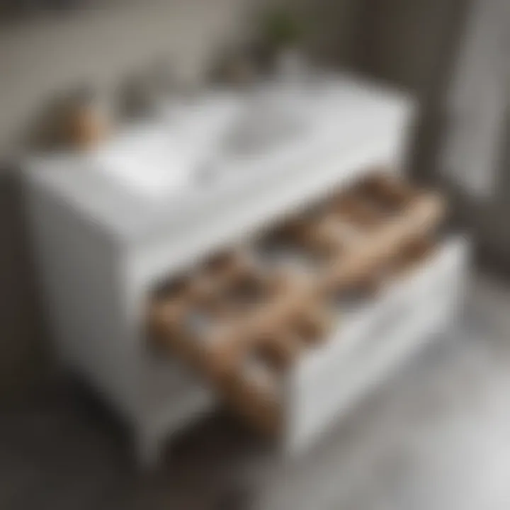 Smart Storage Compartments for Enhanced Functionality Organized storage options in a 20-inch bath vanity with smart compartments