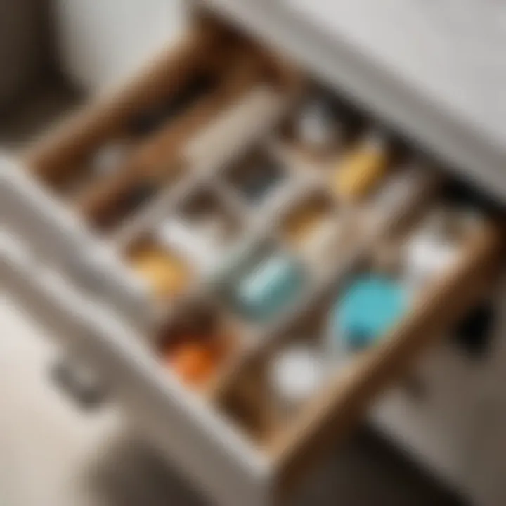 Organized Toiletry Drawer with Dividers