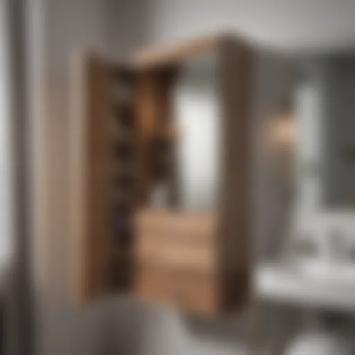 Modern Over-the-Door Bathroom Storage Cabinet Elegant over-the-door storage cabinet showcasing modern design