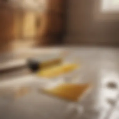 Precision Tools for Tile Revamp Painter's tools for painting bathroom floor tiles