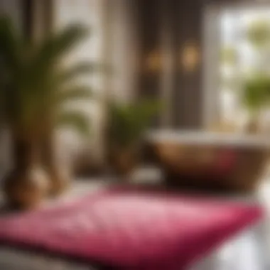 Opulent Material Selection for Palm Tree Bath Rugs Luxurious palm tree bath rug material