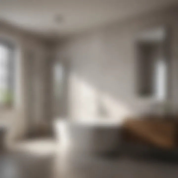 Stylish Bathroom with Panasonic Bath Fan Stylish bathroom environment featuring Panasonic bath fan