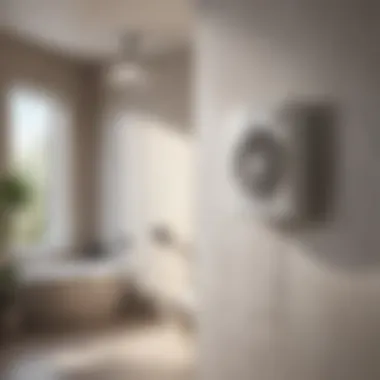 Quiet operation of Panasonic bathroom fan