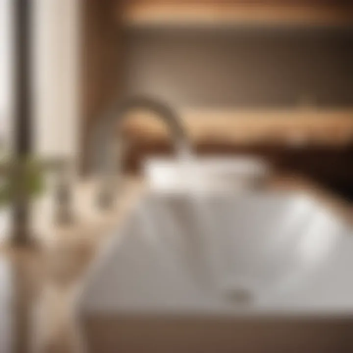 Craftsmanship Excellence Detailed view of the high-quality material used in Parlos faucet construction