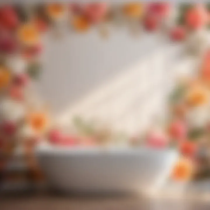 Elegant Floral Accent Floral peel and stick wallpaper for small bathroom accent wall