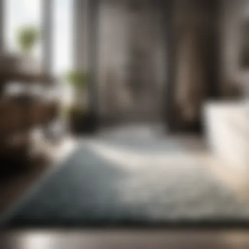 Elevate Your Bathroom with Luxurious Velvet Rug Luxurious Velvet Bath Floor Rug in Modern Bathroom