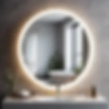 Reflective Elegance of Vanity Mirror Exquisite bathroom vanity mirror reflecting elegance