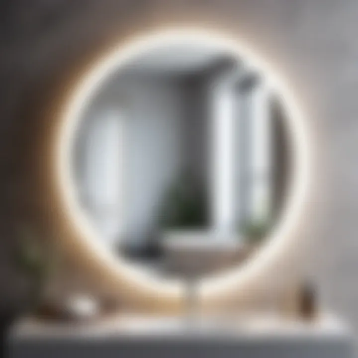 Reflective Elegance of Vanity Mirror Exquisite bathroom vanity mirror reflecting elegance