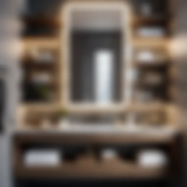 Stylish Organization for Vanity Shelves Beautifully organized bathroom vanity shelves with chic decor