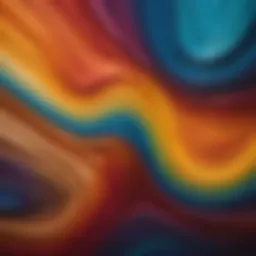 Abstract art-inspired color palette