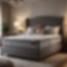 Elegant queen mattress in luxurious bedroom setting