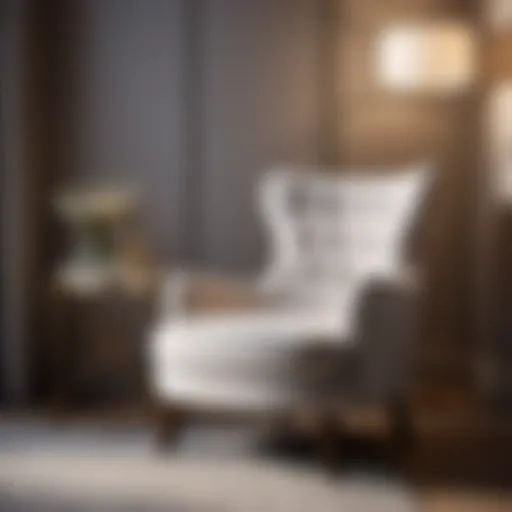 Elegant Small Armchair in Modern Bedroom