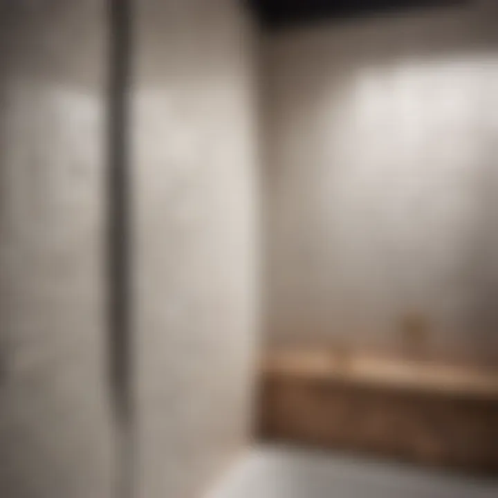 Sleek and modern subway tile in a vertical arrangement