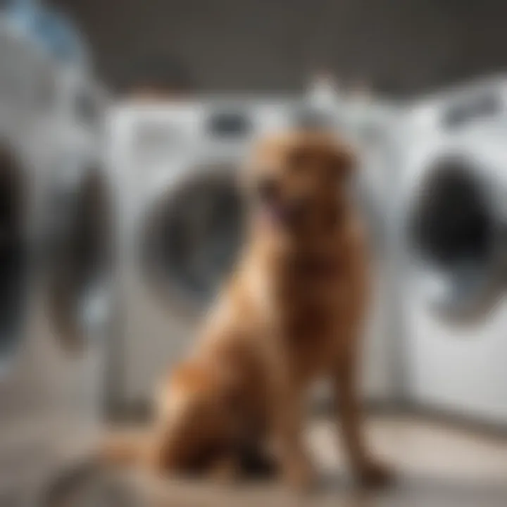 Innovative pet hair removal technique on laundry