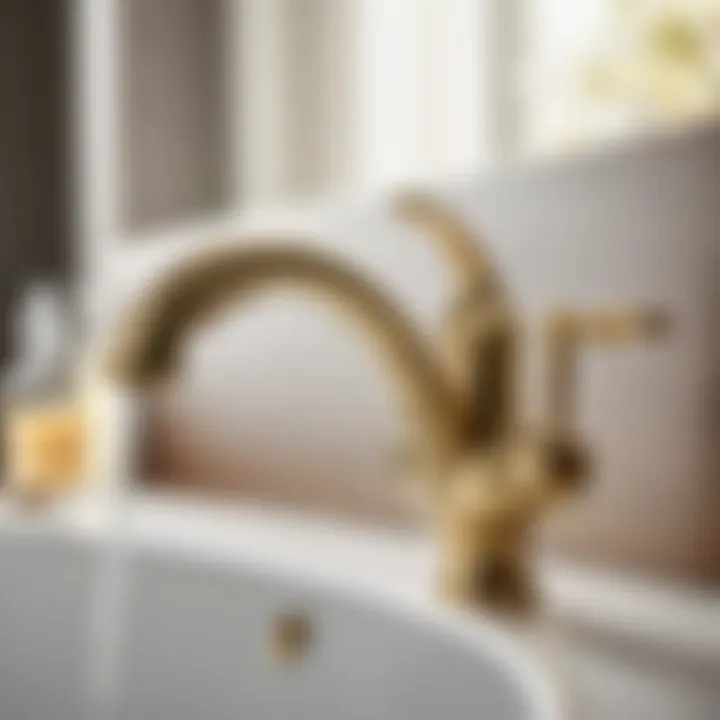 Elegant Pfister Faucet in Brushed Gold