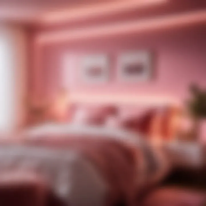 Pink Glow Creating a Stylish and Cozy Ambiance