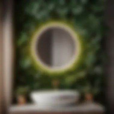 Botanical Wallpaper for Stylish Bathroom Accent
