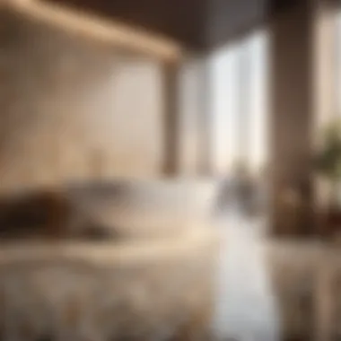 Modern Geometric Tiles for Bathroom Flooring