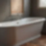 A beautifully refinished bathtub showcasing a glossy finish