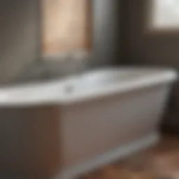 A beautifully refinished bathtub showcasing a glossy finish