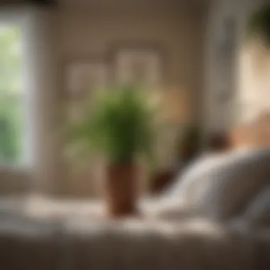 Spider Plant: A Touch of Whimsy Spider plant displaying its arching leaves in a cozy bedroom setting